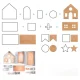 Gingerbread House Cookie Cutter Set for 3D Christmas Baking