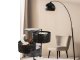 3-Tier Plastic Mobile Storage Cart with Wheels Black