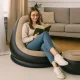 Gardlov Inflatable Garden Chair with Footrest, Black/Beige