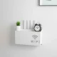 Wifi router shelf holder white