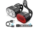 LED Bicycle Light Set Front and Rear USB Rechargeable Bike Lights