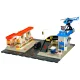 Police parking and fuel station playset, 54 pieces