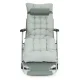 Garden Beach Lounger 2-in-1 with Cushion MultiGarden, Grey