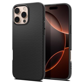 Spigen Liquid Air vāciņš Apple iPhone 16 Pro, Melns