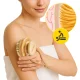 4Fizjo 601 Dry Body Massage Brush for Sensitive Skin, Bamboo / Natural Bristles