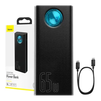 Baseus Amblight 30000mAh 65W Power Bank, Black