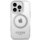 Guess Metal Outline MagSafe Case for iPhone 14 Pro Max 6.7\" Silver