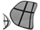 Ergonomic Back Support Cushion for Chair and Car Seat, Black
