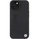 BMW iPhone 15 Case Leather Hot Stamp, Black