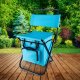 Gotel L18F Folding Camping Chair with Cooler Bag and Backrest