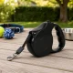 Retractable Dog Leash, 5m, up to 15kg, Black