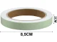 Fluorescent Glow-in-the-Dark Tape, 2cm x 3m