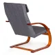 ModernHome Rocking Chair, Grey/Walnut