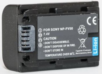 Sony NP-FV50 Replacement Camcorder Battery, 1080mAh, 7.4V