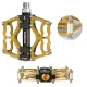 Rockbros JT201012LG 2010-12L Aluminum Platform Bicycle Pedals - Gold