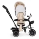 Ecotoys JM-066-9 Tricycle with Swivel Seat and Canopy, Beige