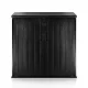 Plonos Large Deck Box 205 Gallon Outdoor Storage for Patio Cushions and Tools, black