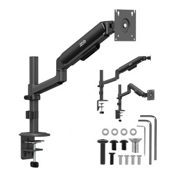 Ergo Office ER-691 B Monitor Desk Mount with Gas Spring, 17"-32", 1-10kg, Black