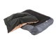 Plush pet bed with cushion for dogs and cats, size M, grey