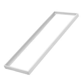 Maclean MCE542 Surface-Mounted Frame for LED Panels 1195x295mm, White