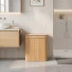 Modernhome Bamboo Laundry Basket, 100L, 2 Compartments