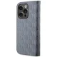 Karl Lagerfeld iPhone 14 Pro Wallet Case Saffiano Monogram, Silver