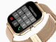 Sport Smartwatch with Bluetooth Calling, Rubber Strap, Gold