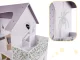 Wooden Dollhouse with Furniture, 70cm, Grey
