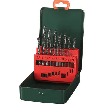 Metabo HSS-R SP metal drill bit set, 19 pieces, 1–10 mm