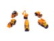 Kids Toy Set Construction Vehicles Tractor Excavator 6 pcs.
