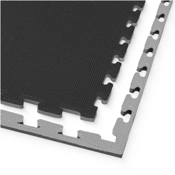 Protective Puzzle Gym Floor Mat 4FIZJO 100 x 100 cm EVA Foam, Grey