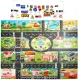 Children\'s Slim Mat Carpet with Road Signs, 130 x 100 cm