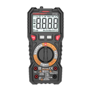 Habotest HT118C Digital Multimeter with Flashlight, True RMS, NCV