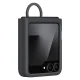 Samsung Galaxy Z Flip 7 FE (SM-F761B/DS) Original Silicon Case Cover with Ring, Black (EF-PF741TBEGWW)