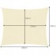 Gardlov 23163 Garden Patio Waterproof Sun Shade Sail Awning Canopy 3x2m, Beige