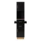 Hairdressing Workstation Gabbiano Totem, Black with Gold Accents