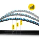 Back Stretcher Device 4FIZJO, Black/Blue