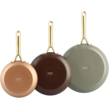 GreenPan Shades 3-Piece Frying Pan Set (20, 24, 28 cm), Terra