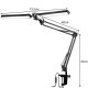 Izoxis 24223 Adjustable Desk Lamp with 2 Light Sources, Black