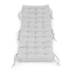 Garden Lounger Cushion with Ties 145 x 52 cm ModernHome, Grey
