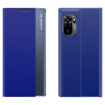 Flip Book Case with Smart Window for Xiaomi Redmi K40 Pro+ / K40 Pro / K40 / Poco F3, Blue