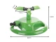 360° Rotating 3-Arm Garden Lawn Sprinkler DIVODV Green