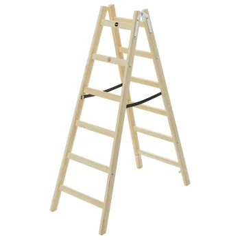 Hailo H40 StandardLine 2x6 Wooden Double-Sided Rung Ladder