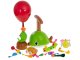 Balloon Launcher & Powered Car Toy Set Aerodynamic Cars Racers Party Supplies with Manual Balloon Pump, Fish
