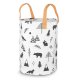 Large Cotton Toy Storage Basket Nukido, White