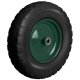 Humberg 4884 Tubeless Wheelbarrow Wheel 4.00-8, Black/Green