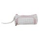 Maaleo 00024509 Two-Compartment School Pencil Case, White Checkered