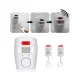 Home Office Wireless Alarm Siren Bell with Motion Sensor + 2 Remote Controls