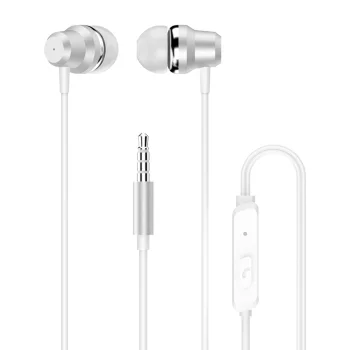 Dudao X10PRO Wired In-Ear Headphones, 3.5mm Jack, Remote Control - White