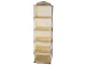 Hanging Closet Organizer with 5 Shelves 100cm Beige